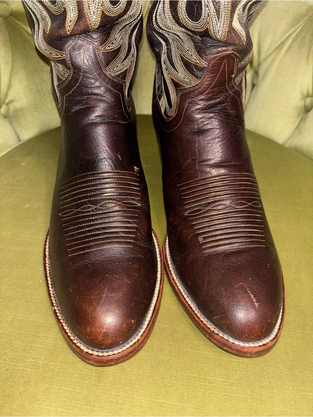 Vintage Men WB Masterson Limited Edition Cowboy Boots 10 D Wrangler 1980s Spain - Picture 4 of 12